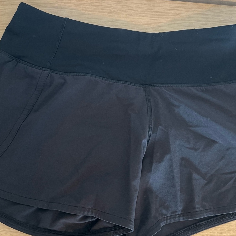 Lululemon Athletica Black Athletic Shorts for Performance